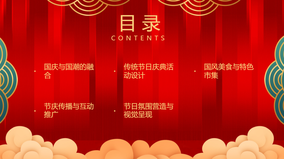 AI一键生成国庆国潮国风传统节日庆典PPT