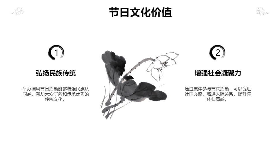 AI一键生成国风传统节日活动方案PPT