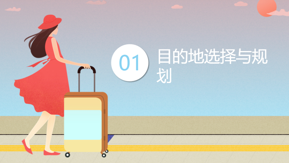 AI一键生成国内旅游出行攻略方案PPT