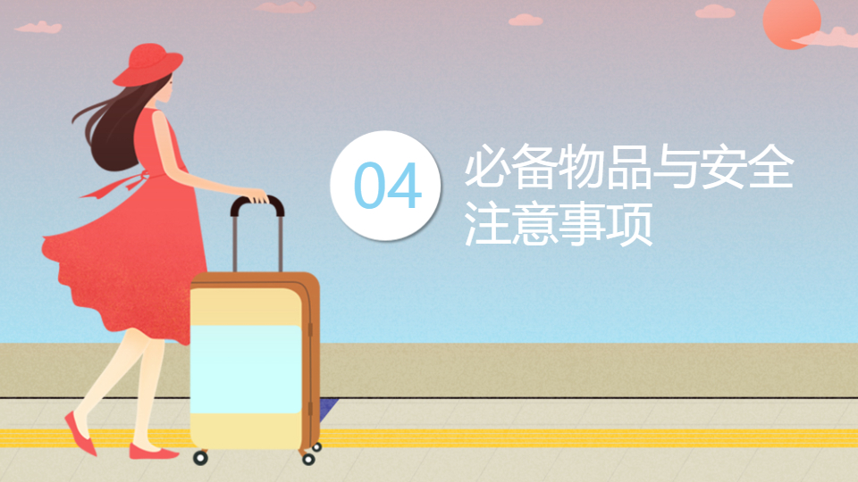 AI一键生成国内旅游出行攻略方案PPT