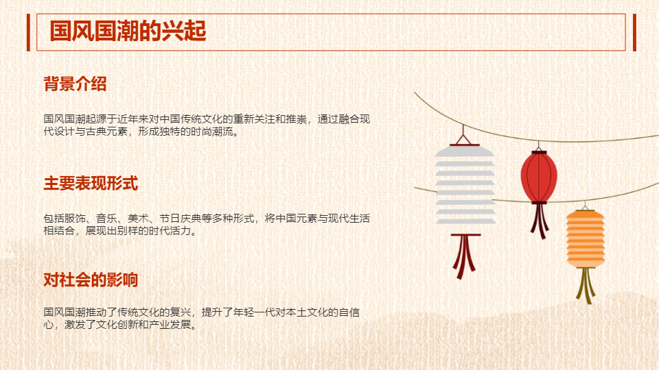 AI一键生成国风国潮传统节日PPT