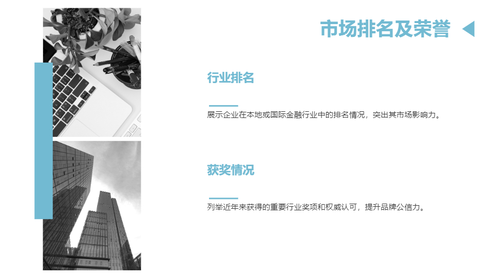 AI一键生成金融行业企业介绍模板