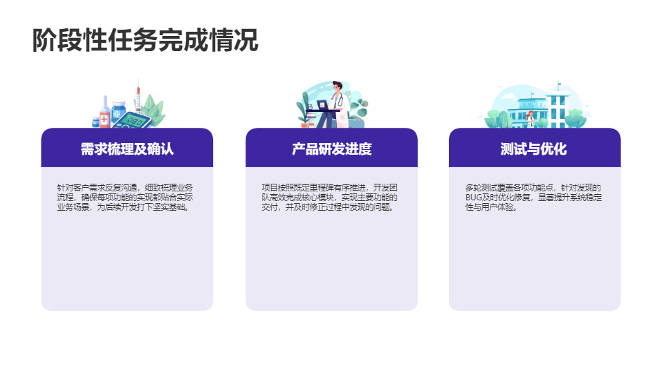AI一键生成简约蓝色科技商务项目工作总结PPT