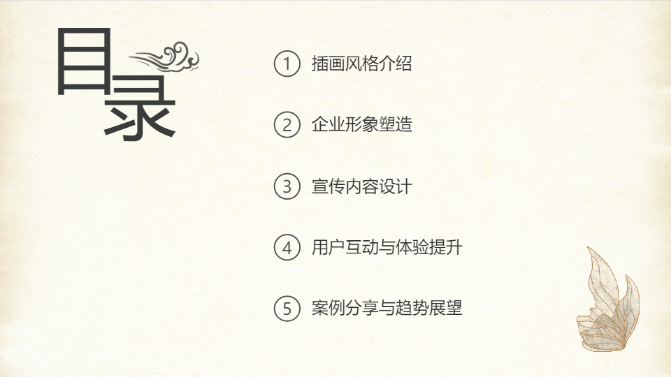 AI一键生成插画风企业宣传PPT