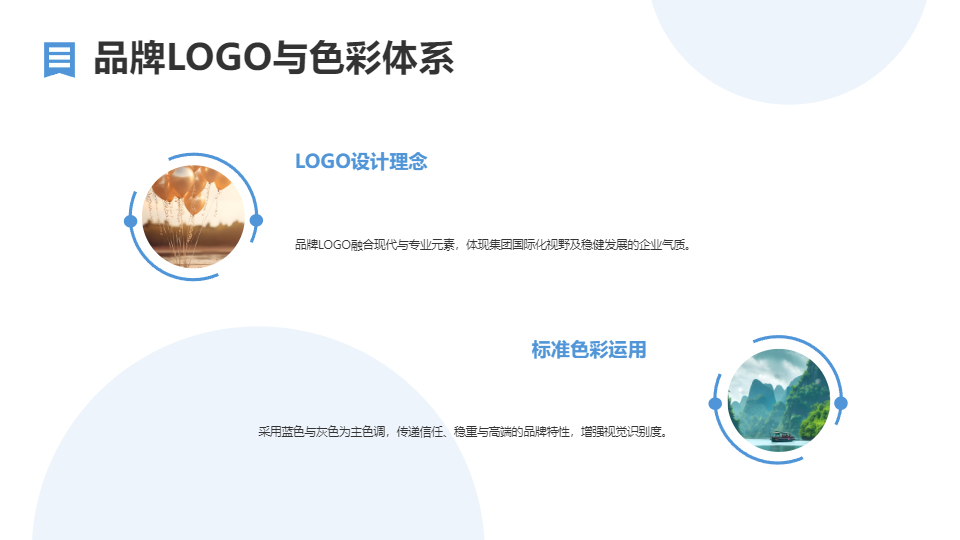 AI一键生成商务风集团品牌宣传PPT