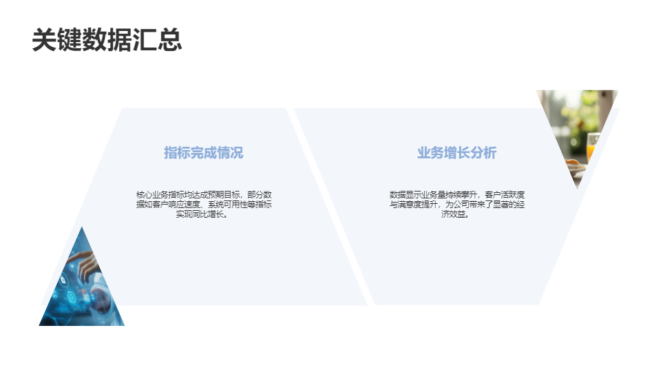 AI一键生成简约商务科技工作总结PPT