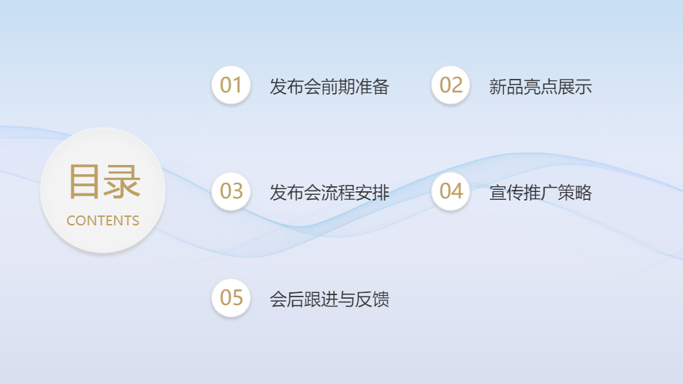 AI一键生成简约商务新品发布会PPT