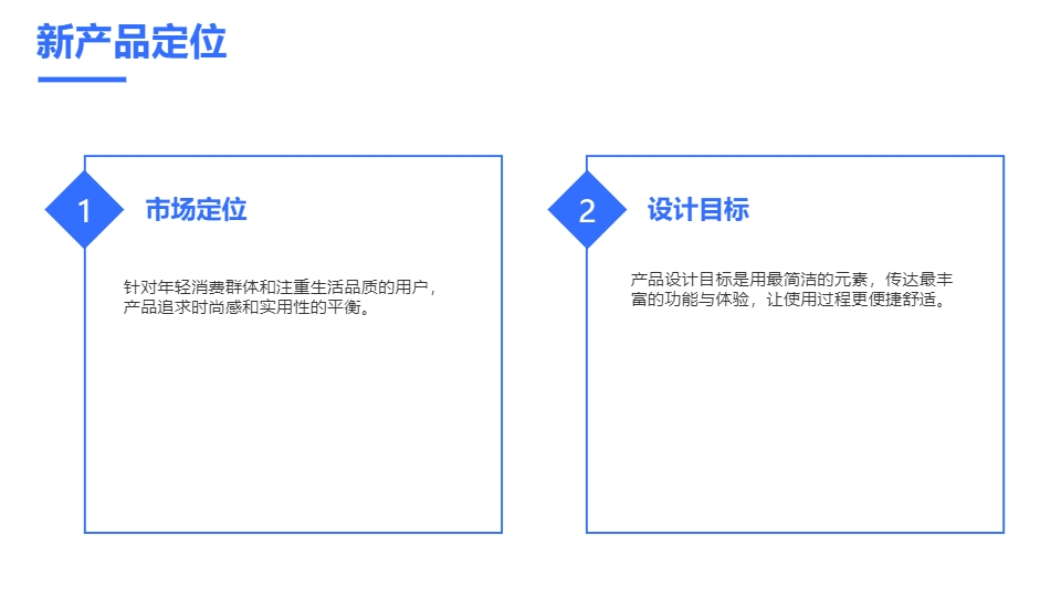 AI一键生成简约几何风新产品研发介绍PPT