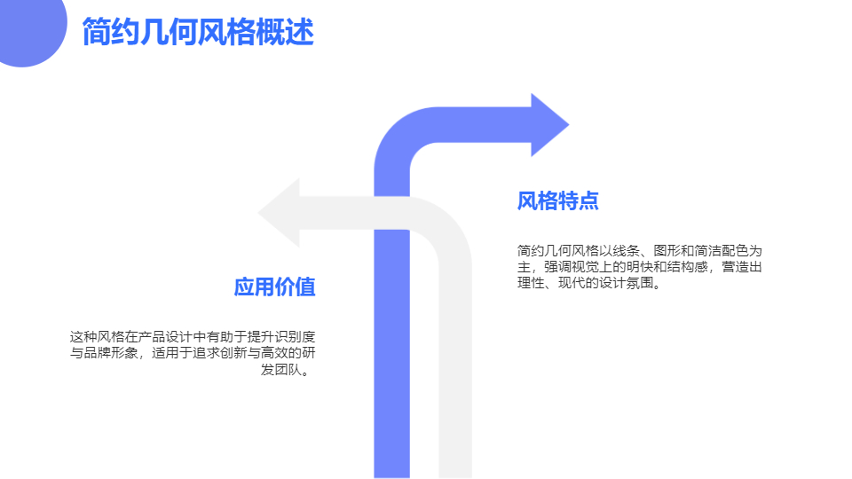 AI一键生成简约几何风新产品研发介绍PPT
