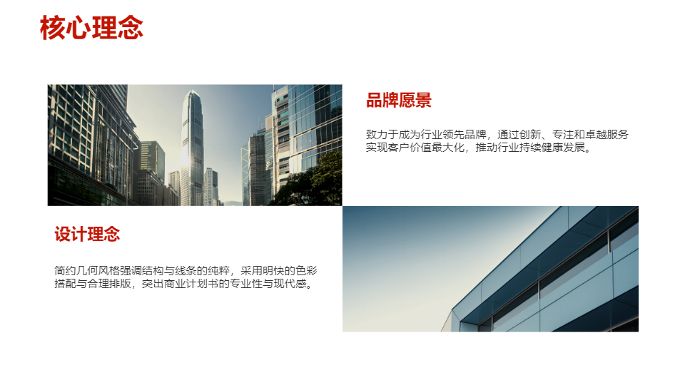 AI一鍵生成簡約幾何風商業(yè)計劃書PPT